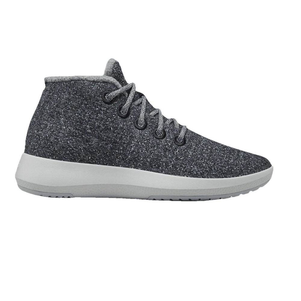 Allbirds Wool Mizzles Womens Charcoal Grey High Top Water Repellent Sneakers 8